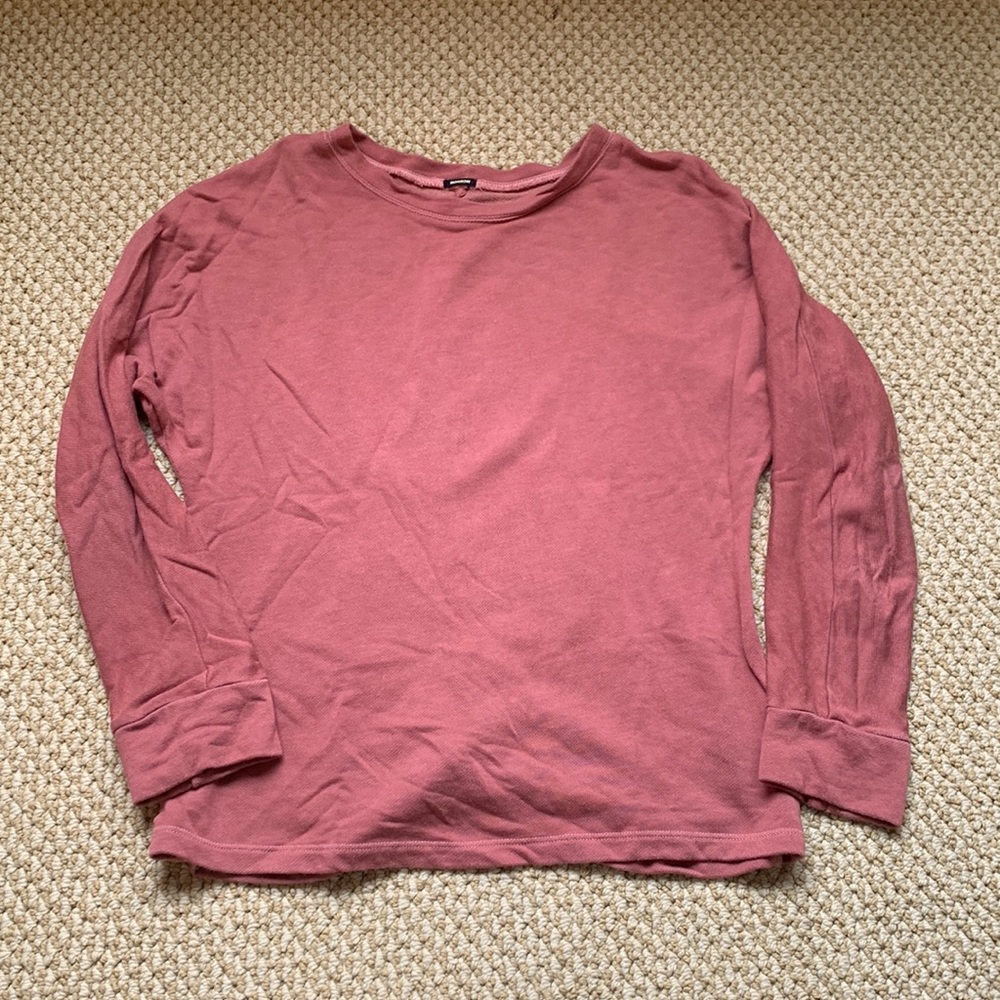 Euc Monrow light sweatshirt with ruching